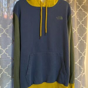 The North Face Blue and Gold Pullover